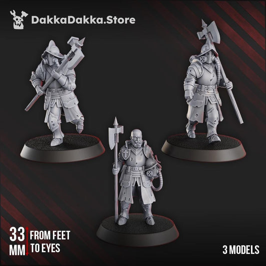 Conquistador vanguards - 3D printed miniature  - Wargaming - Trench Grimdark