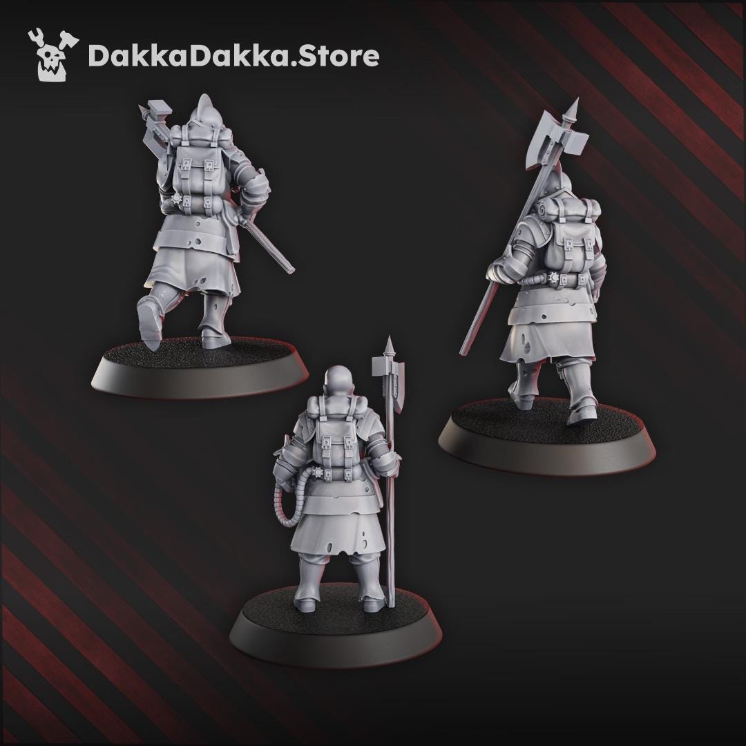 Conquistador vanguards - 3D printed miniature  - Wargaming - Trench Grimdark