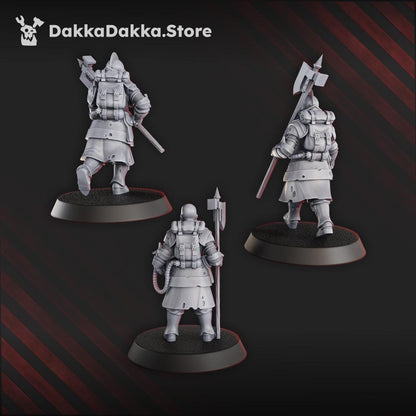 Conquistador vanguards - 3D printed miniature  - Wargaming - Trench Grimdark