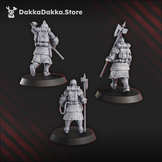 Conquistador vanguards - 3D printed Grimdark Miniature