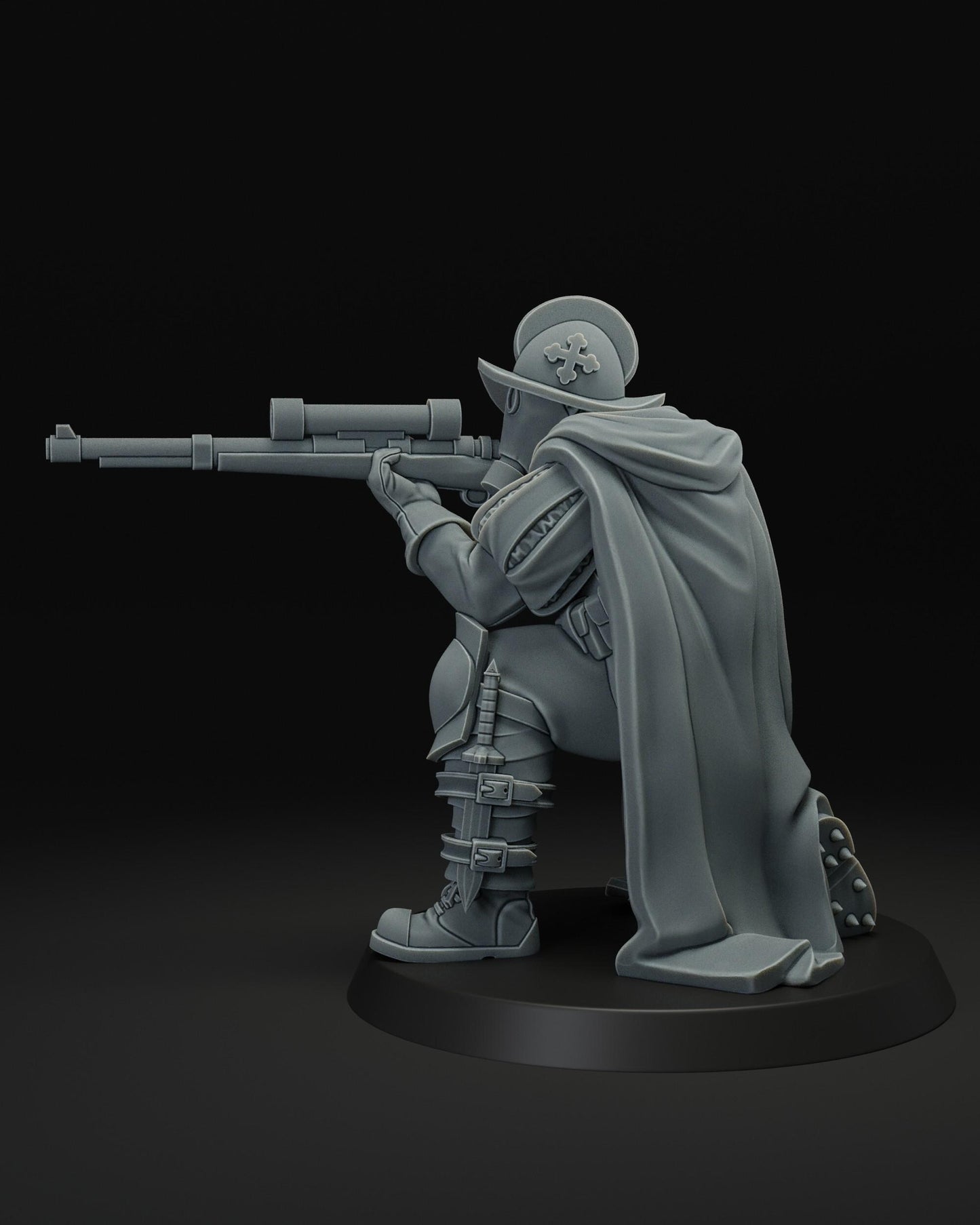 Papal Sniper - 3D printed miniature  - Wargaming - Trench Grimdark