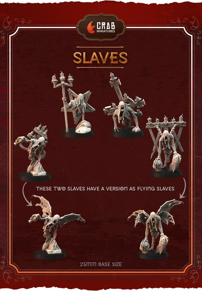 Candle of Heresy - Flying slaves - 3D printed miniature  - Wargaming - Trench Grimdark