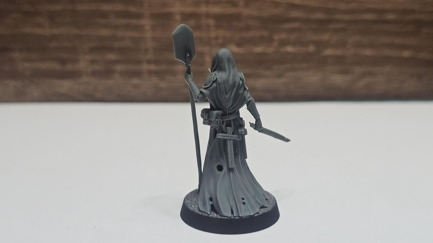 Wraith Pilgrims - Medical Nun by Crab Miniatures - 3D printed miniature Trench compatible
