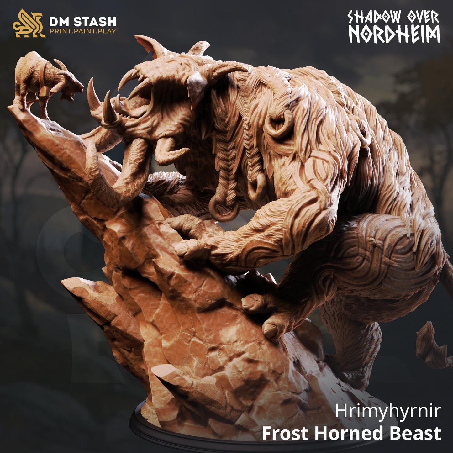 Hrimyhyrnir Frost Horned Beast - Shadow Over Nordheim By Dm Stash
