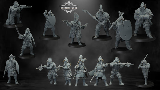 Papal Antioch Warband - 3D printed miniature  - Wargaming - Trench Grimdark
