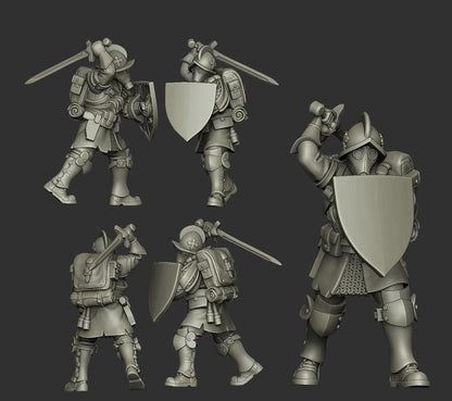 Papal Melee Trooper - 3D printed Grimdark Miniature