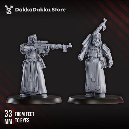 Voroshilov Brothers, the Sniper Twins - 3D printed miniature  - Wargaming - Trench Grimdark