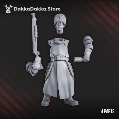 Steel Union Soldier - 3D printed Grimdark Miniature