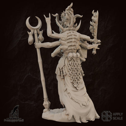 The Court - Sorcerer Deamon Mage - 3D printed Grimdark Miniature