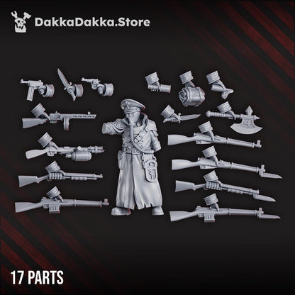 Ltn. Pachomy Zhukov - 3D printed Grimdark Miniature