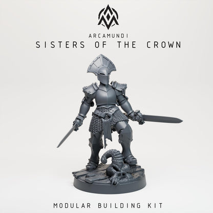 Sisters of the Crown Nuns by Arcamundi - 3D printed Grimdark Miniature