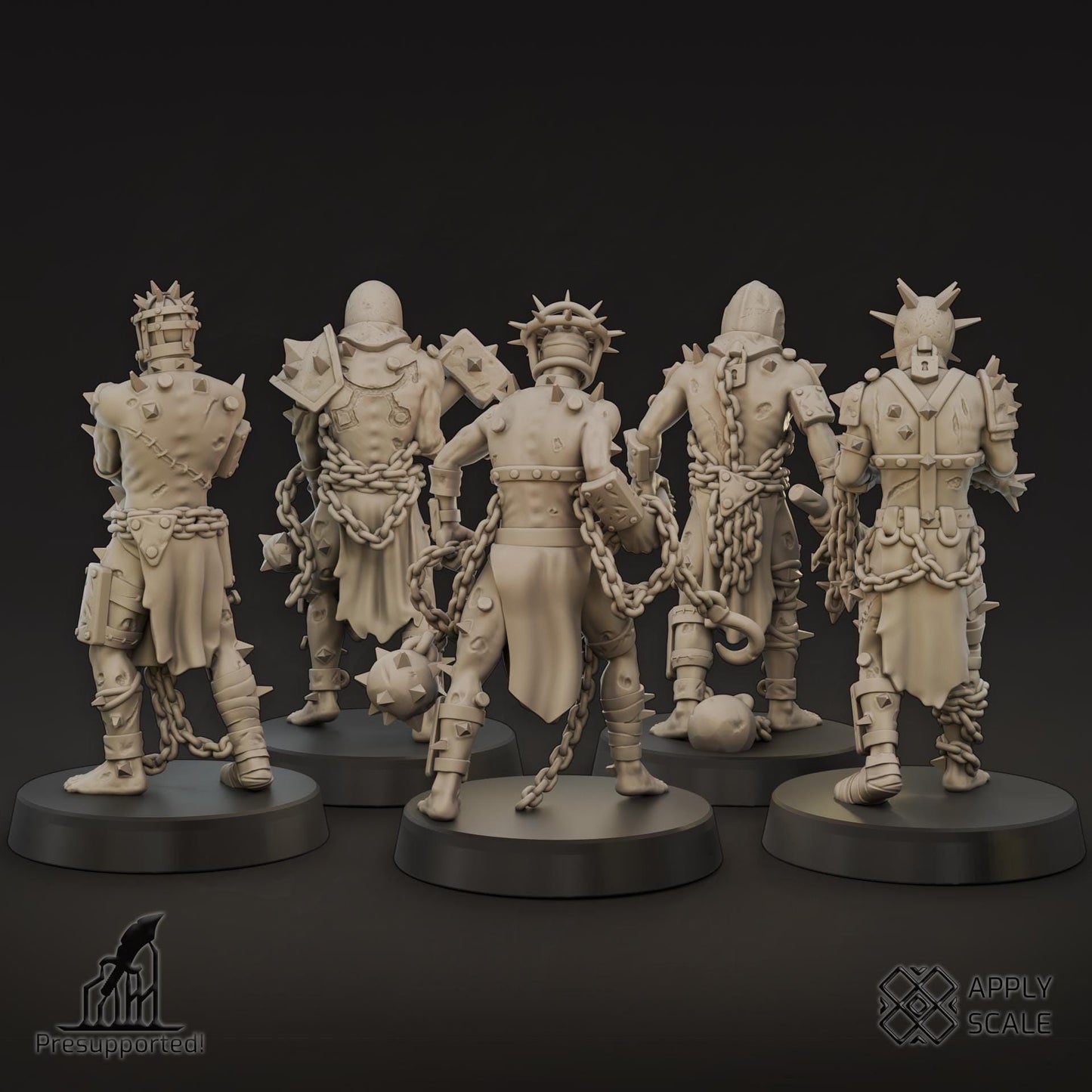 The Court Wretcheds - 3D printed miniature  - Wargaming - Trench Grimdark