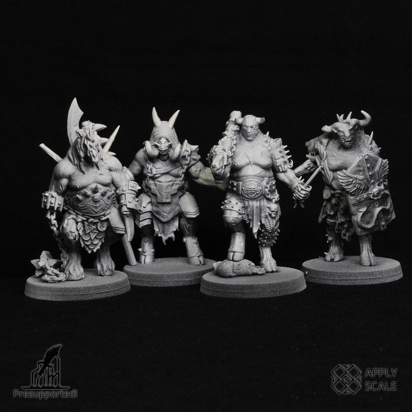 The Court - Yokes Fiends Demon Warriors - 3D printed Grimdark Miniature