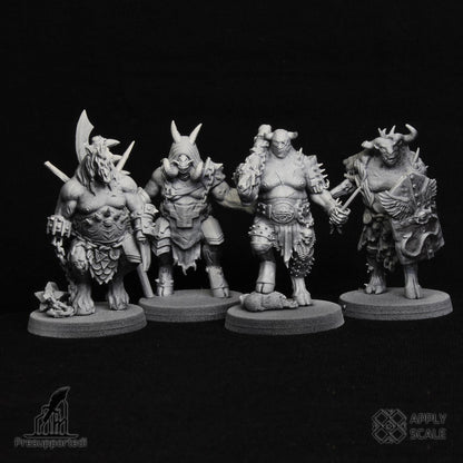 The Court - Yokes Fiends Demon Warriors - 3D printed Grimdark Miniature