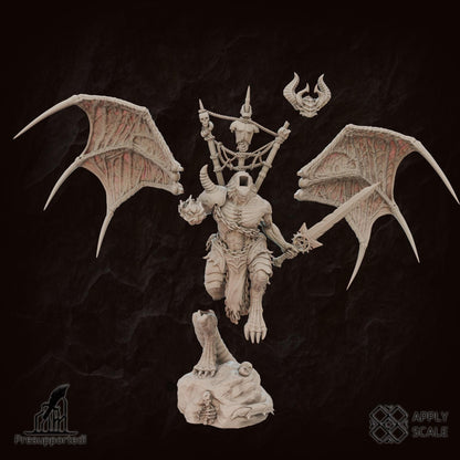 The Court Preator Warrior Deamon - 3D printed miniature  - Wargaming - Trench Grimdark - 3D printed Grimdark Miniature