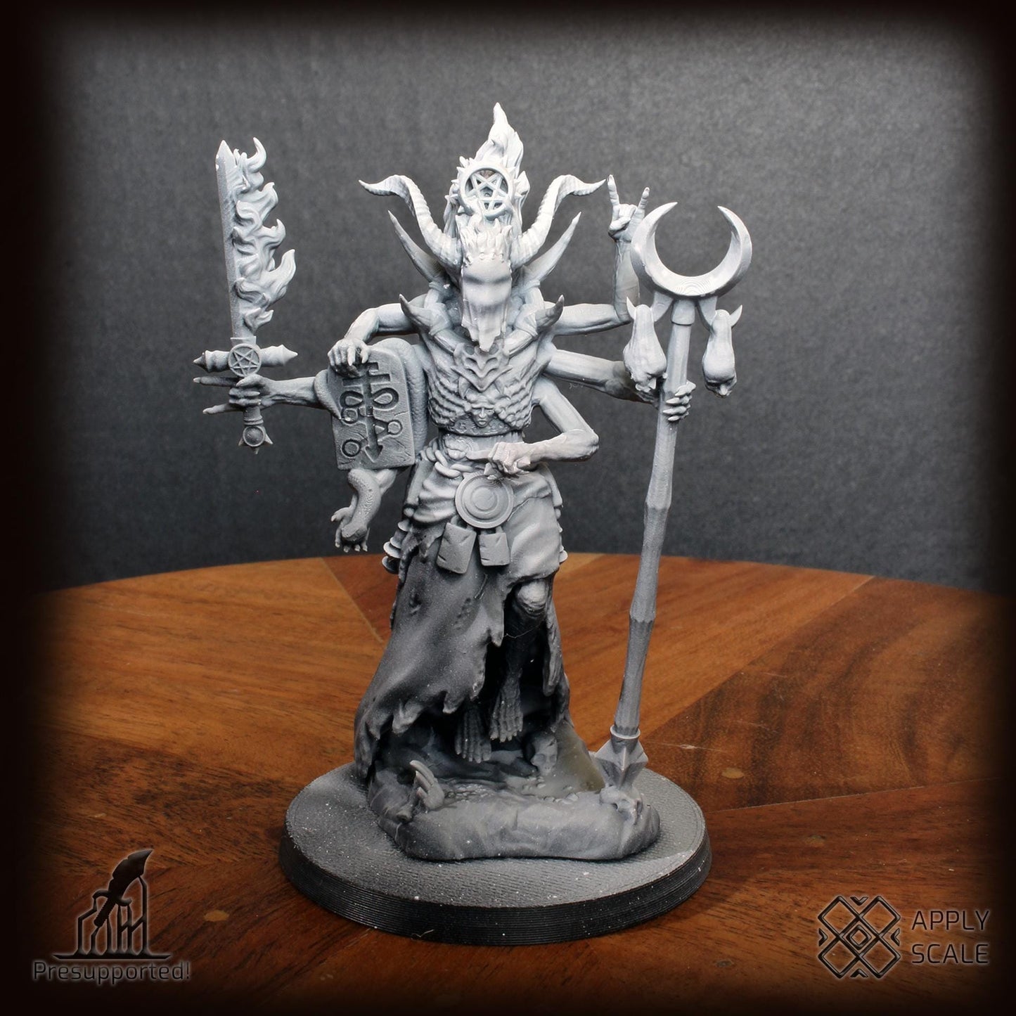 The Court - Sorcerer Deamon Mage - 3D printed Grimdark Miniature