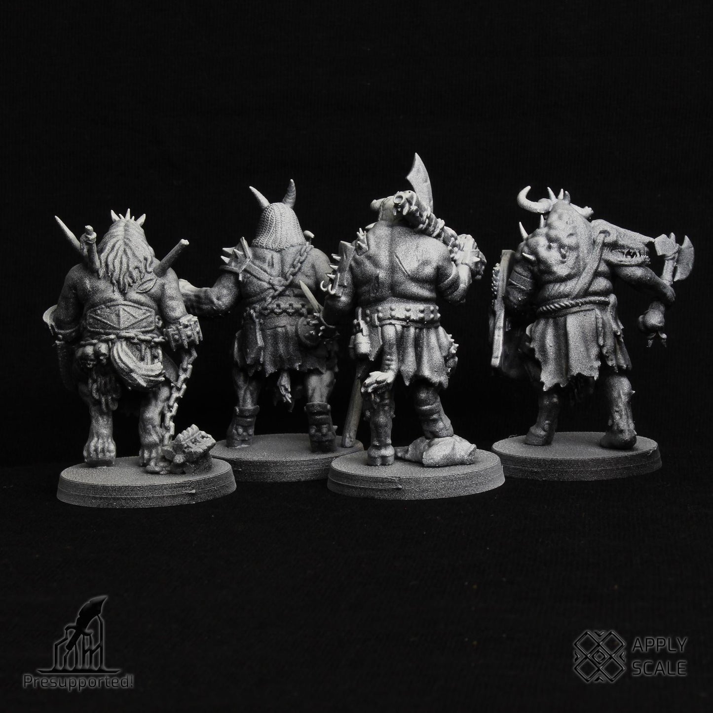 The Court - Yokes Fiends Demon Warriors - 3D printed Grimdark Miniature