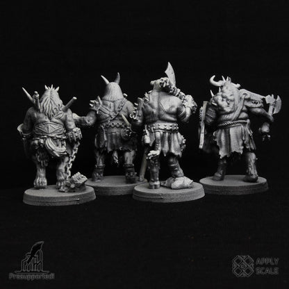 The Court - Yokes Fiends Demon Warriors - 3D printed Grimdark Miniature