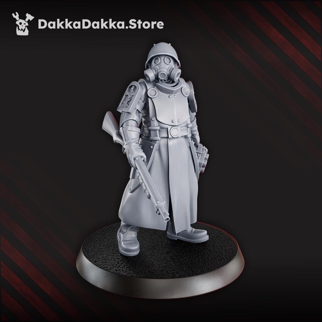 Steel Union Engineers - 3D printed Grimdark Miniature