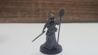 Wraith Pilgrims - Medical Nun by Crab Miniatures - 3D printed miniature Trench compatible