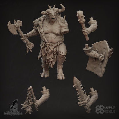 The Court - Yokes Fiends Demon Warriors - 3D printed Grimdark Miniature