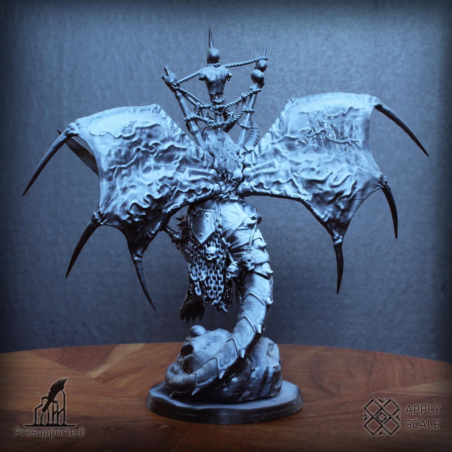 The Court Preator Warrior Deamon - 3D printed miniature  - Wargaming - Trench Grimdark