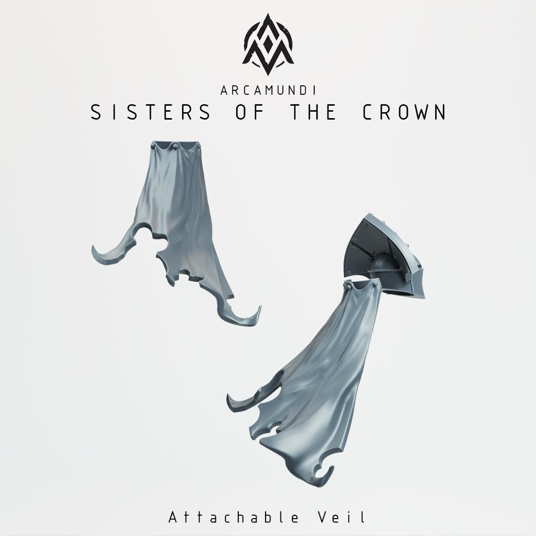 Sisters of the Crown Nuns by Arcamundi - 3D printed Grimdark Miniature