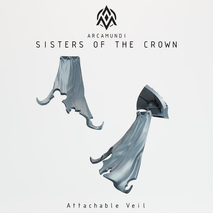 Sisters of the Crown Nuns by Arcamundi - 3D printed Grimdark Miniature