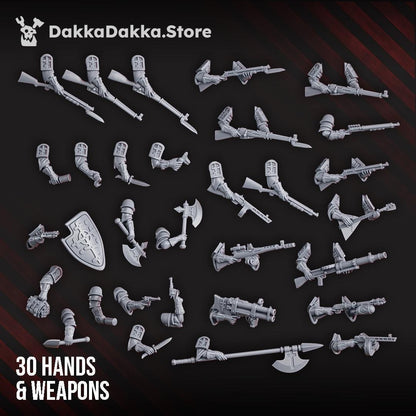 Red Druzhina Squad - 3D printed Grimdark Miniature