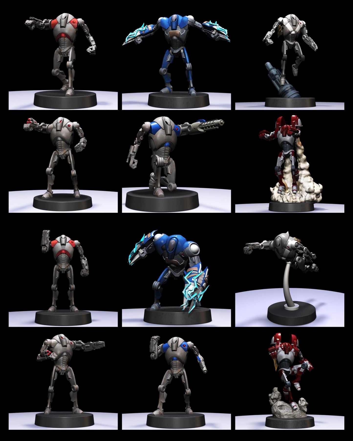 B2 Class Battle Droids by Galacit Armory - Compatible with Star Wars Legion