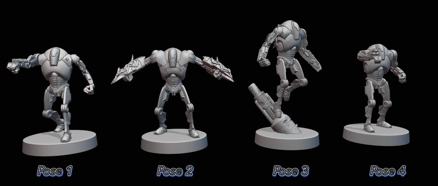 B2 Class Battle Droids by Galacit Armory - Compatible with Star Wars Legion