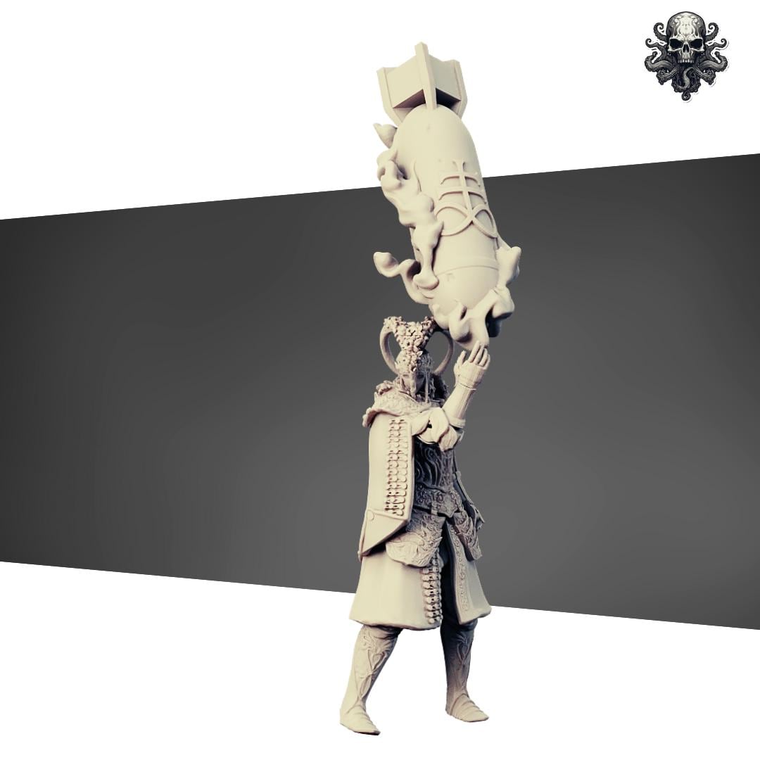Hollowed legion - Artilery Warlock by Realsteone - 3D Printed miniature Trench compatible