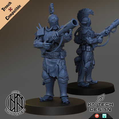 Heretic Legion Warband - 17x Grimdark Miniature - 3D printed Grimdark Miniature