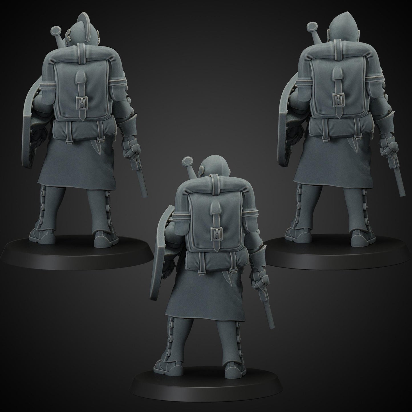 Trench Guards - 3D printed Grimdark Miniature