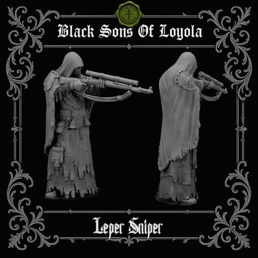 Leper Sniper - 3D printed miniature  - Wargaming - Trench Grimdark
