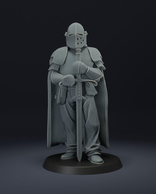 Trench Paladin - 3D printed miniature  - Wargaming - Trench Grimdark