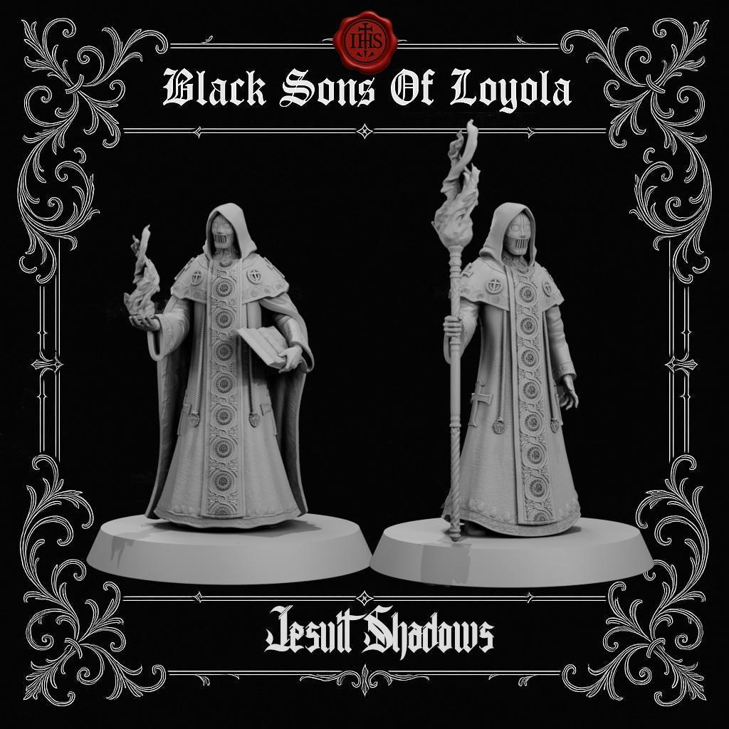 Jesuit Shadows - 3D printed miniature  - Wargaming - Trench Grimdark