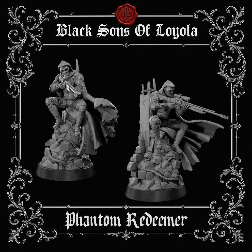 The Phantom Redeemer - 3D printed miniature  - Wargaming - Trench Grimdark