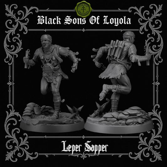 Leper Sapper - 3D printed miniature  - Wargaming - Trench Grimdark