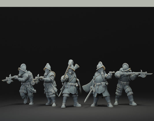 Papal Squad - 3D printed miniature  - Wargaming - Trench Grimdark