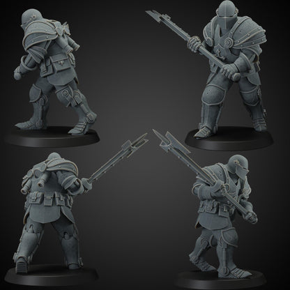 Heavy Infantry - 3D printed miniature  - Wargaming - Trench Grimdark