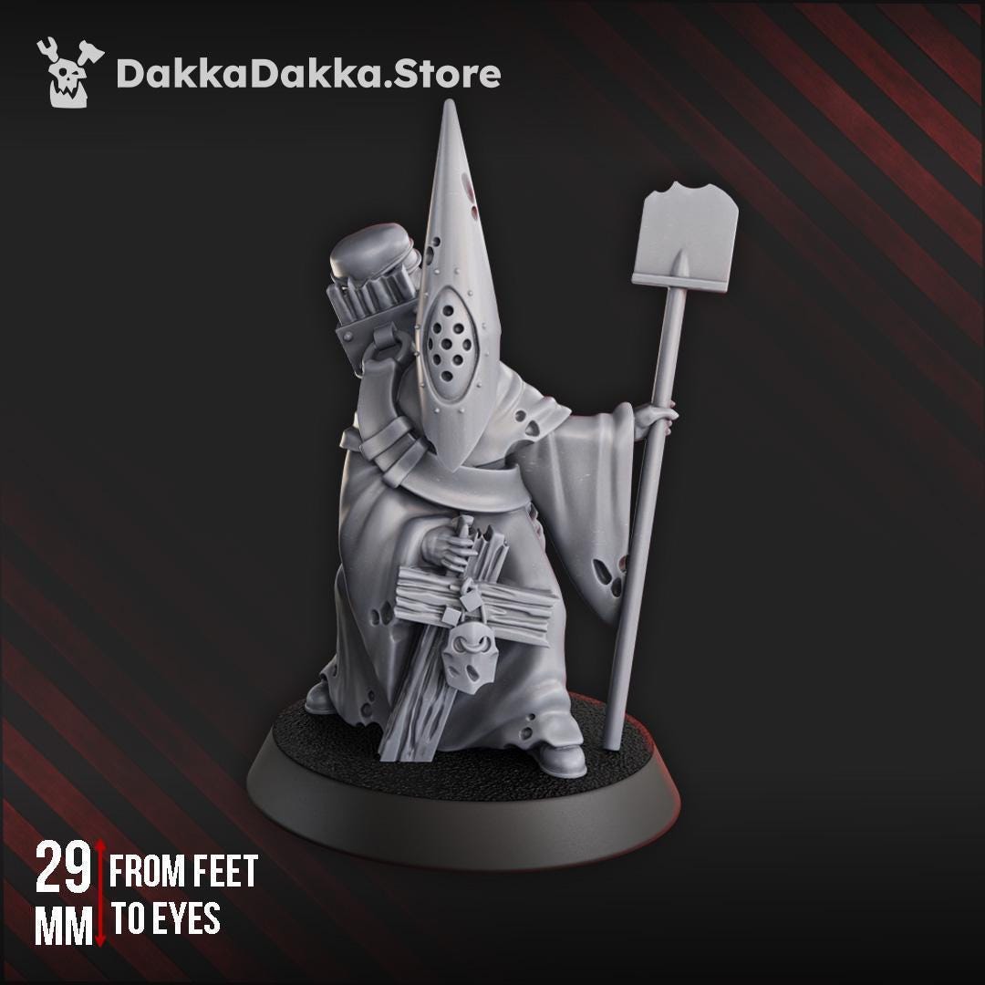 Gravekeeper - 3D printed miniature  - Wargaming - Trench Grimdark
