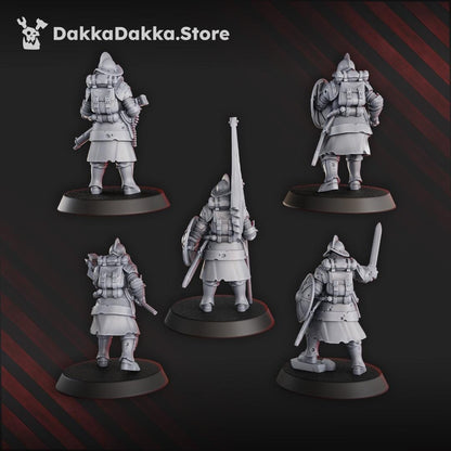 Conquistador veterans - 3D printed miniature  - Wargaming - Trench Grimdark