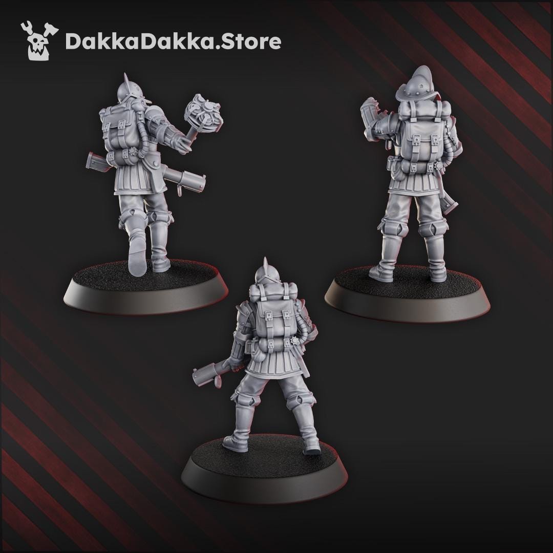 Conquistador Bombers - 3D printed Grimdark Miniature