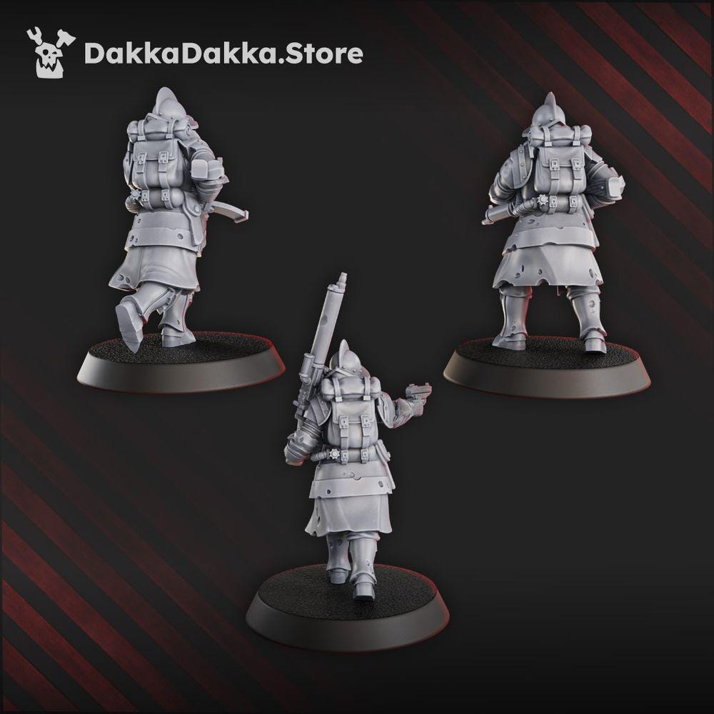 Conquistador Heavy Support - 3D printed miniature  - Wargaming - Trench Grimdark