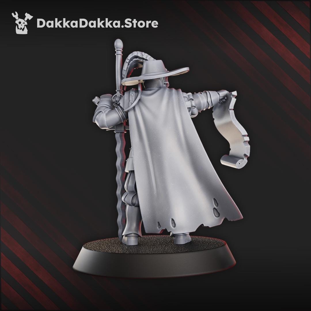 Inquisitor - 3D printed miniature  - Wargaming - Trench Grimdark