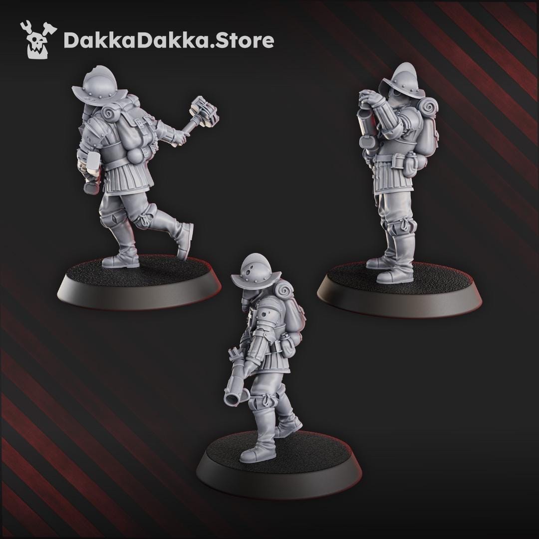 Conquistador Bombers - 3D printed Grimdark Miniature