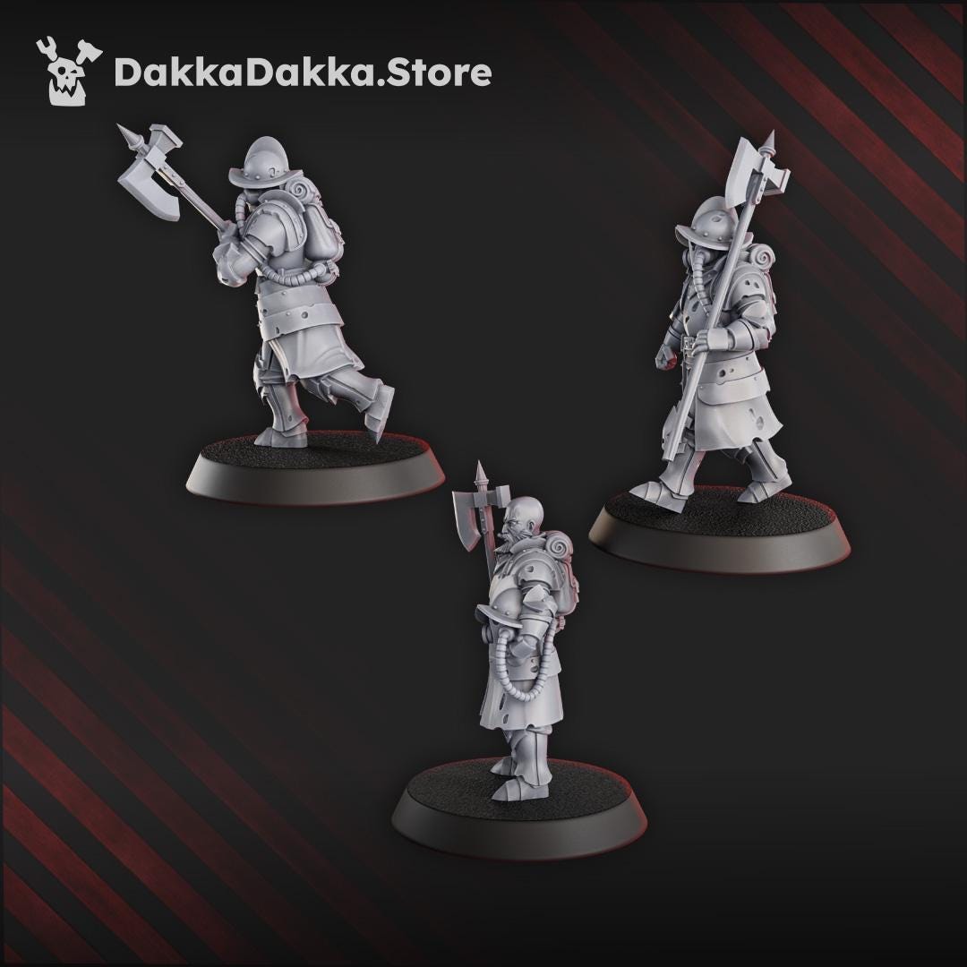 Conquistador vanguards - 3D printed miniature  - Wargaming - Trench Grimdark