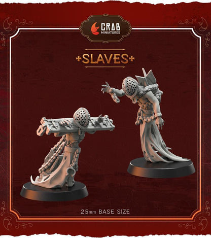 Wraith Slaves - 3D printed miniature  - Wargaming - Trench Grimdark