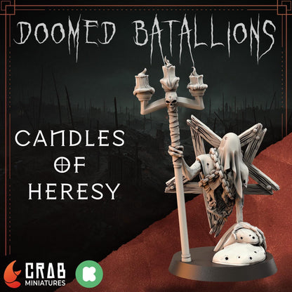 Candle of Heresy - Slaves - 3D printed Grimdark Miniature